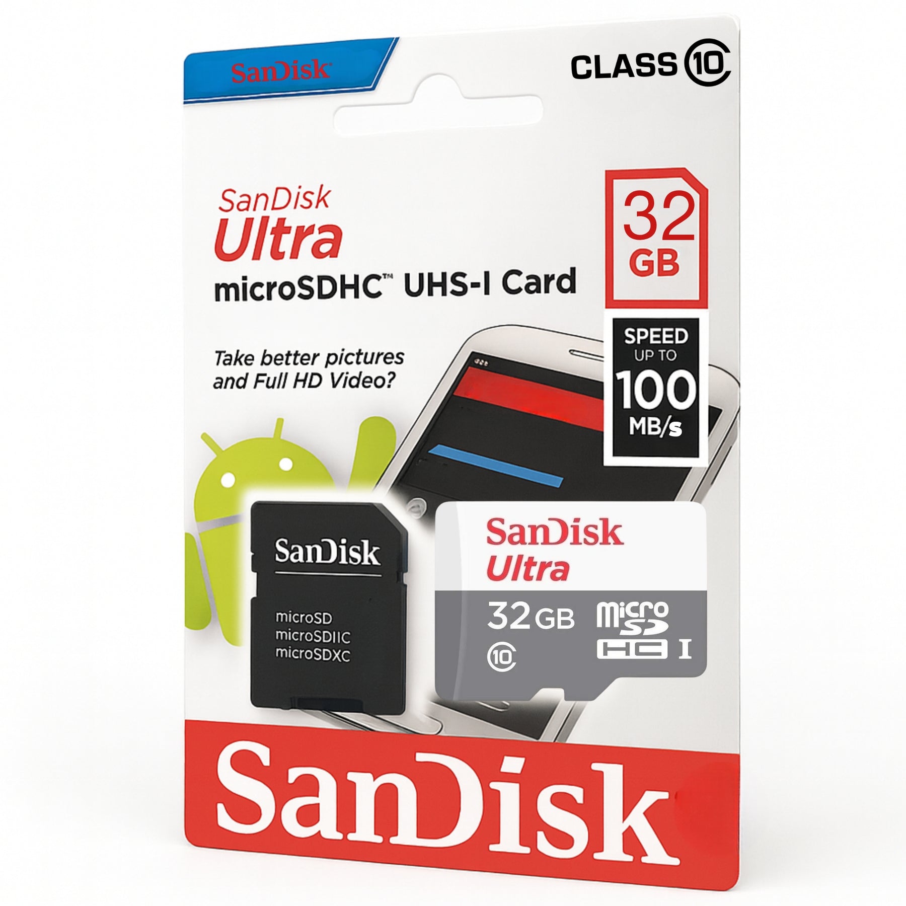 Memoria Micro SD Sandisk 32 GB de Clase 10 High Speed