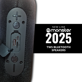 Parlante Bluetooth Monster TWS / FM / RGB / USB-C P468N +10W