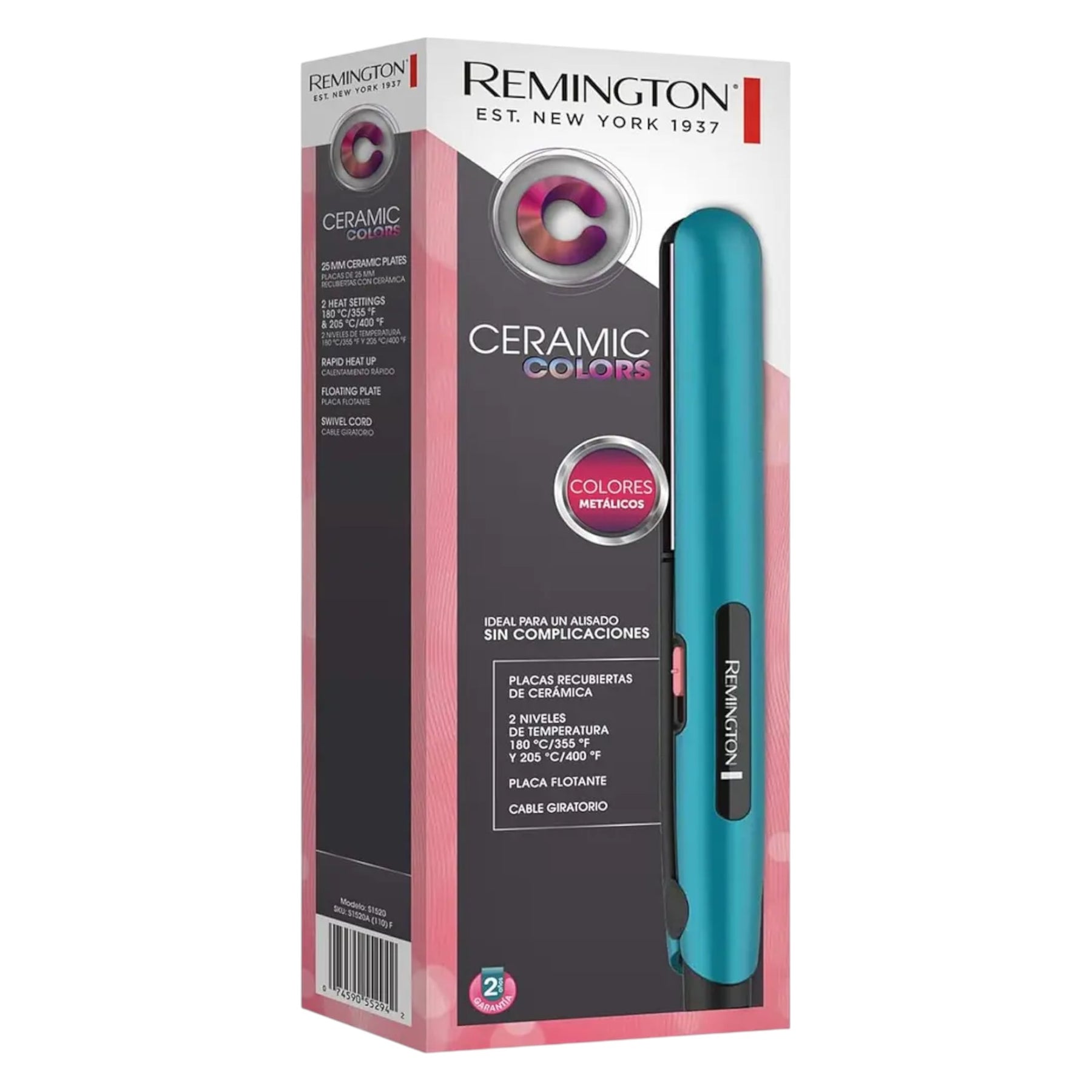 Alisador De Cabello Remington S1520 Ceramic Colors