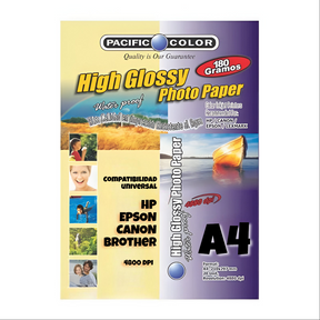 Papel Fotográfico Premium 180g HD Waterproof -100 Hojas - A4