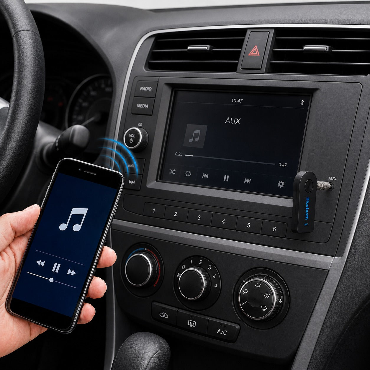 Transmisor de Música vía Bluetooth con Manos Libre BT100