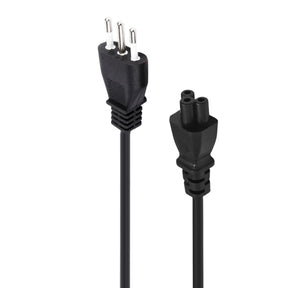 Cable de Poder Tipo Trébol 1.8 MT Reforzado 220V / 3 PIN