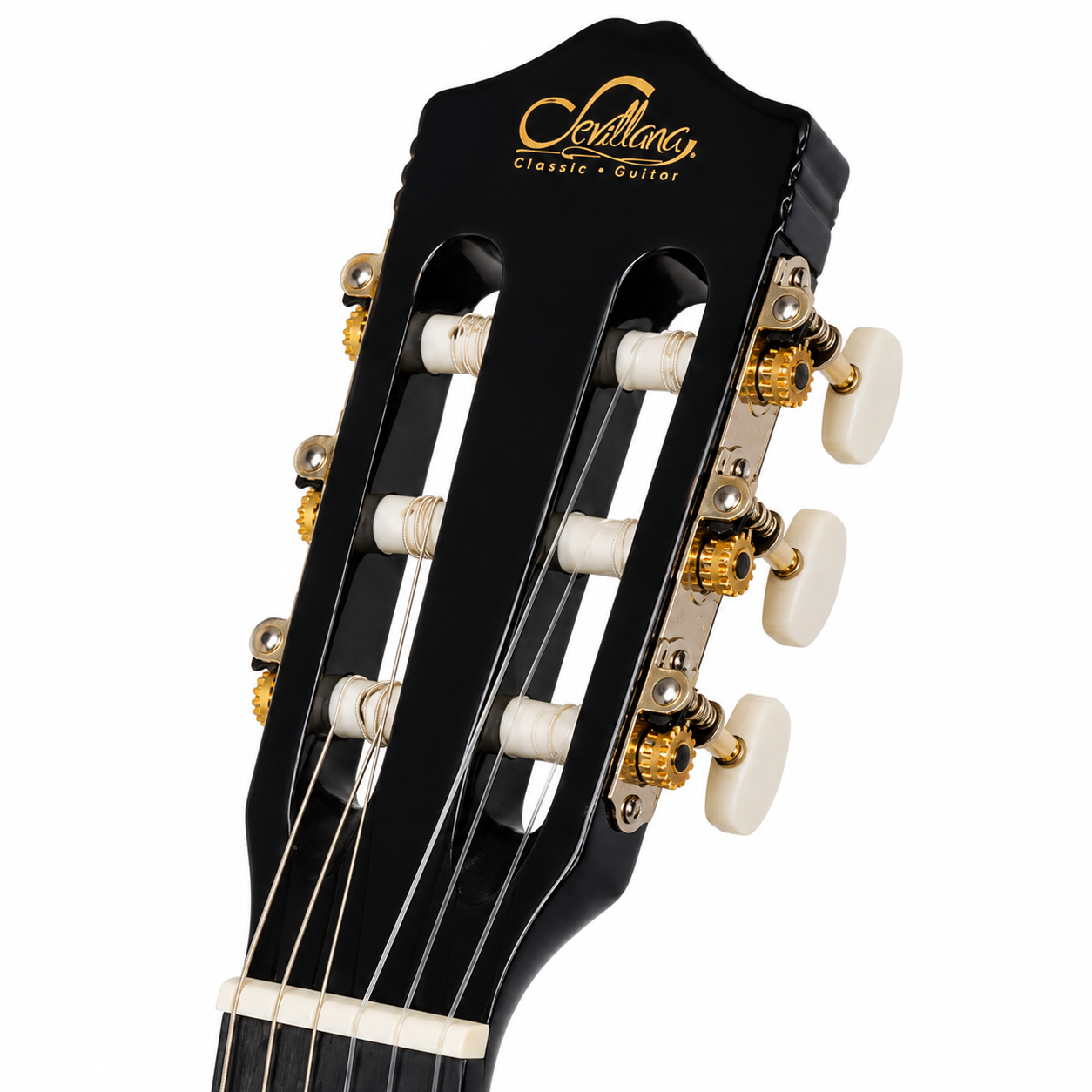 Guitarra Clásica Sevillana 39” Negro con Alma + Funda 8448