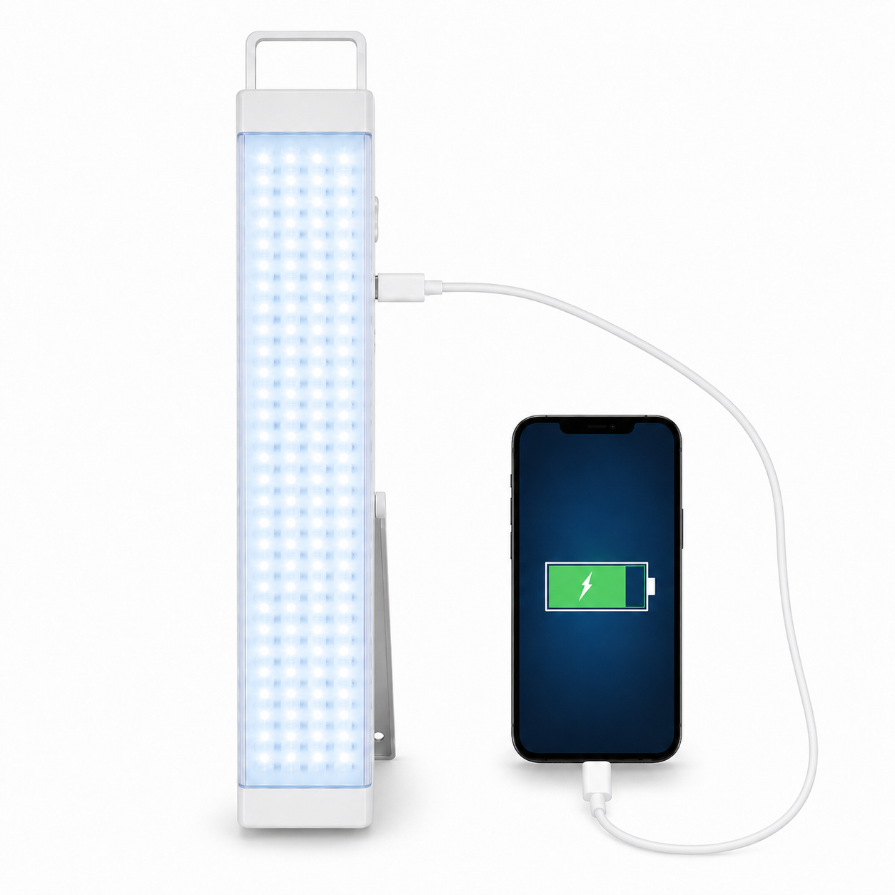 Lampara de Emergencia Recargable 160 LED 24Hrs con Powerbank