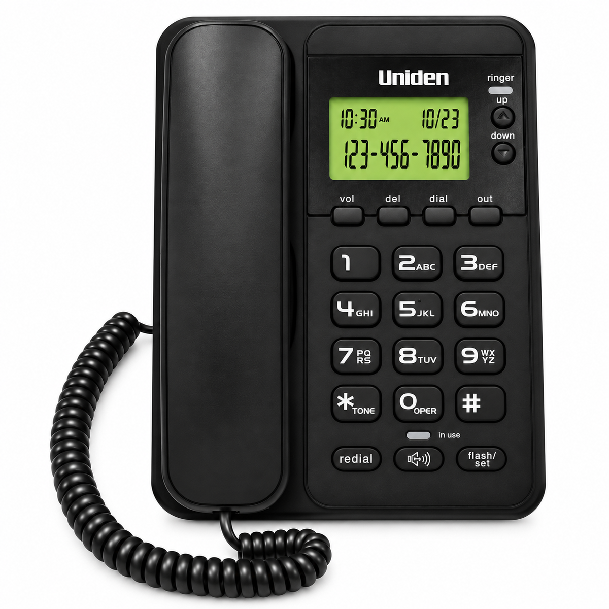 Telefono De Red Fija Sobre Mesa Uniden Con Manos Libre 6404
