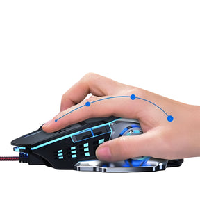 Mouse Gamer Reptilex 5 Botones Retroiluminado RX0005 3200DPI