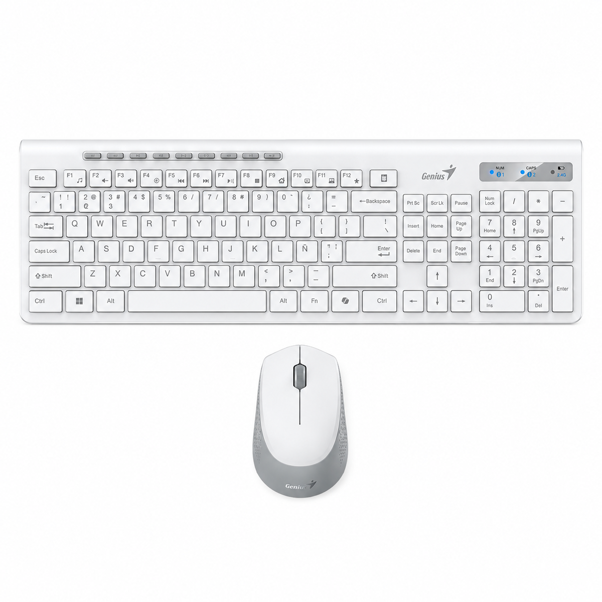 Teclado y Mouse Dual Wireless Bluetooth  + USB 2G Copilot AI