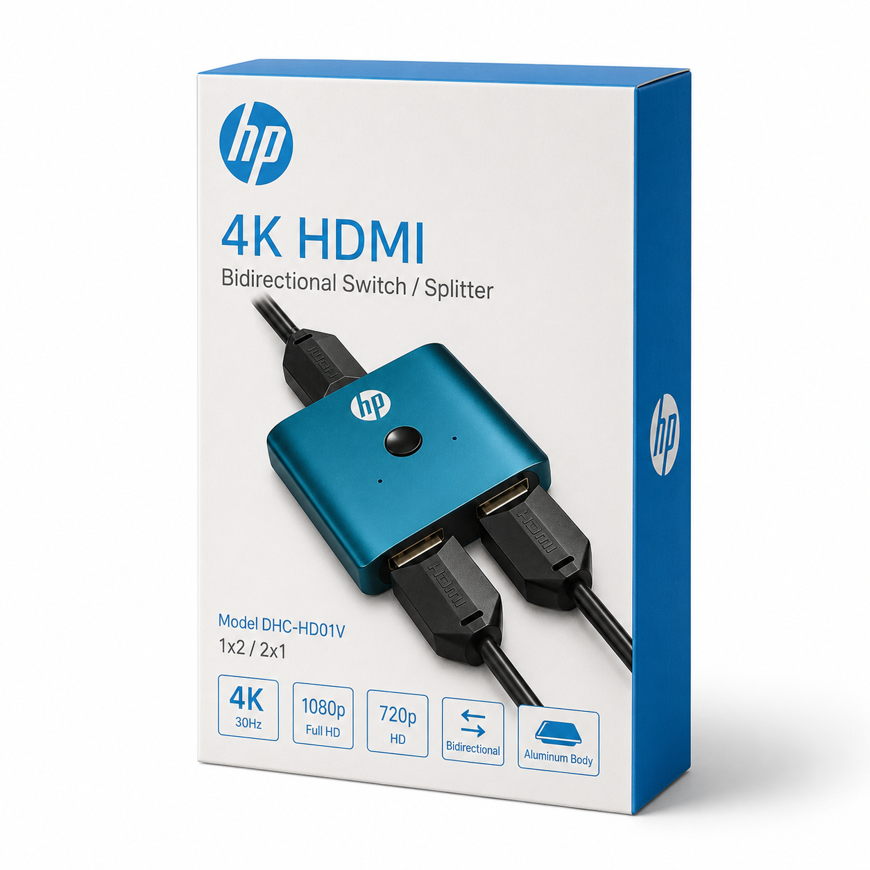 Switch HDMI HP 4K Profesional Dual Port HUB HDMI DHC-HD01V