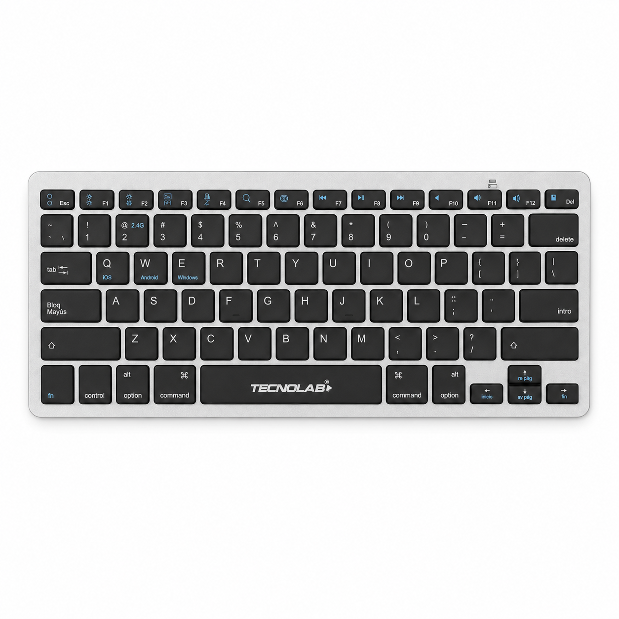 KIT Teclado y Mouse Inalámbrico Conexión Bluetooth + USB 2G
