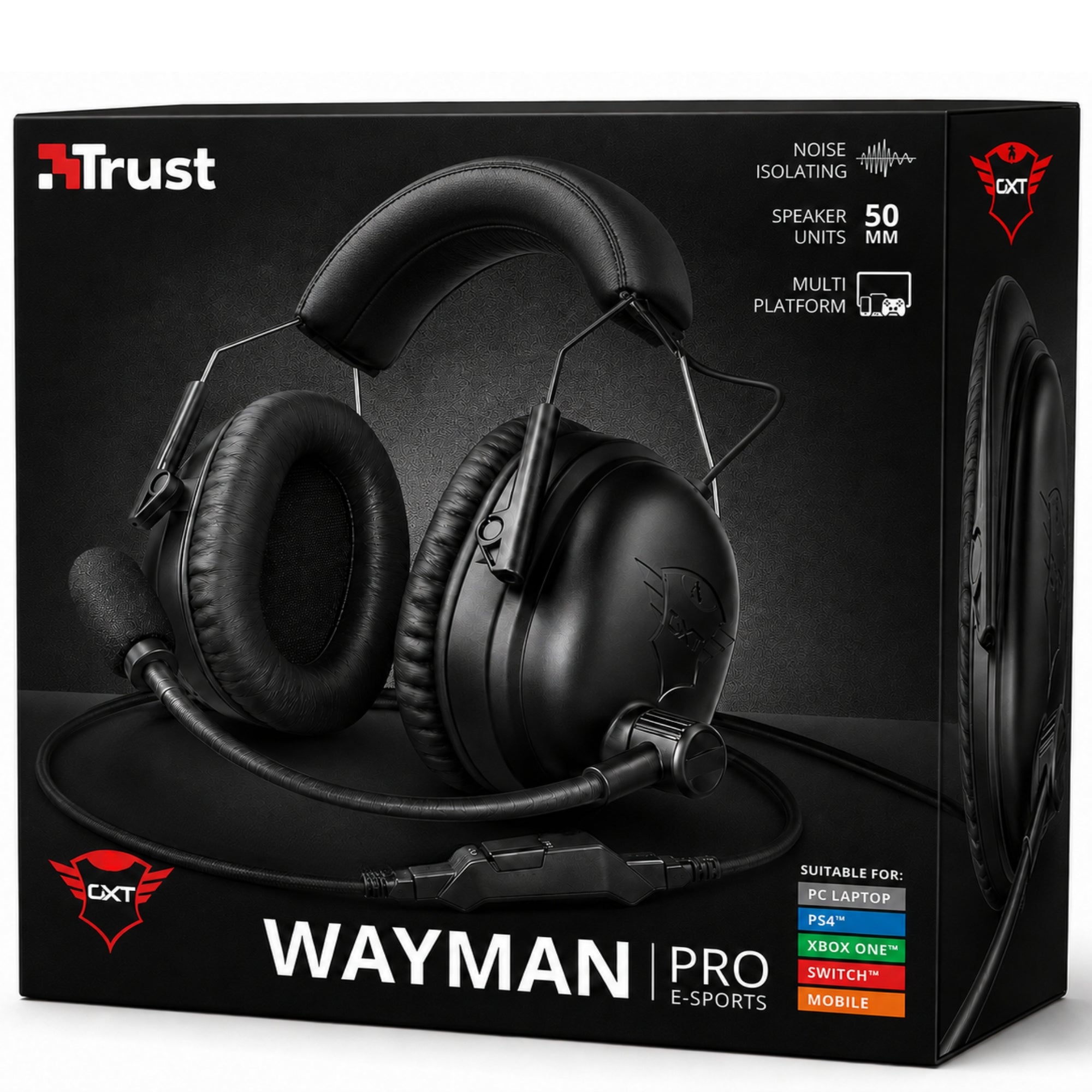 Audifono Gamer Trust Wayman Gxt 444 E-Sport Deluxe Line