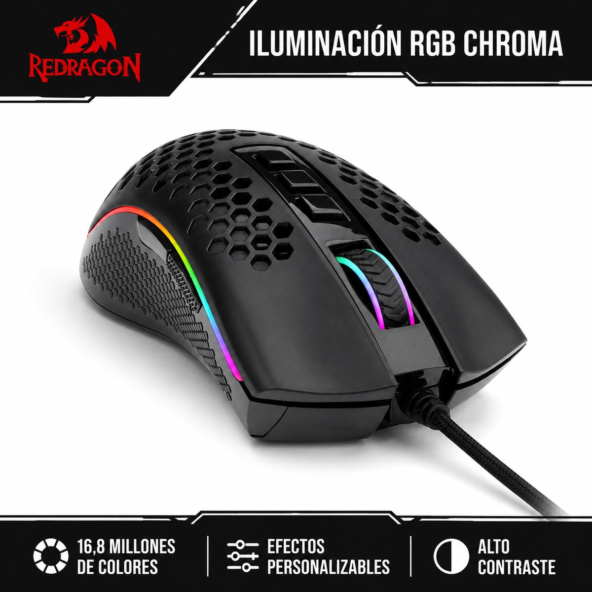 Mouse Gamer Redragon Gamer Storm Elite Gaming 16.000 Dpi