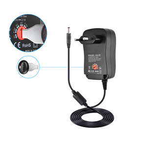Transformador 15V Regulables 3A / 45W + 8 Plug Universales