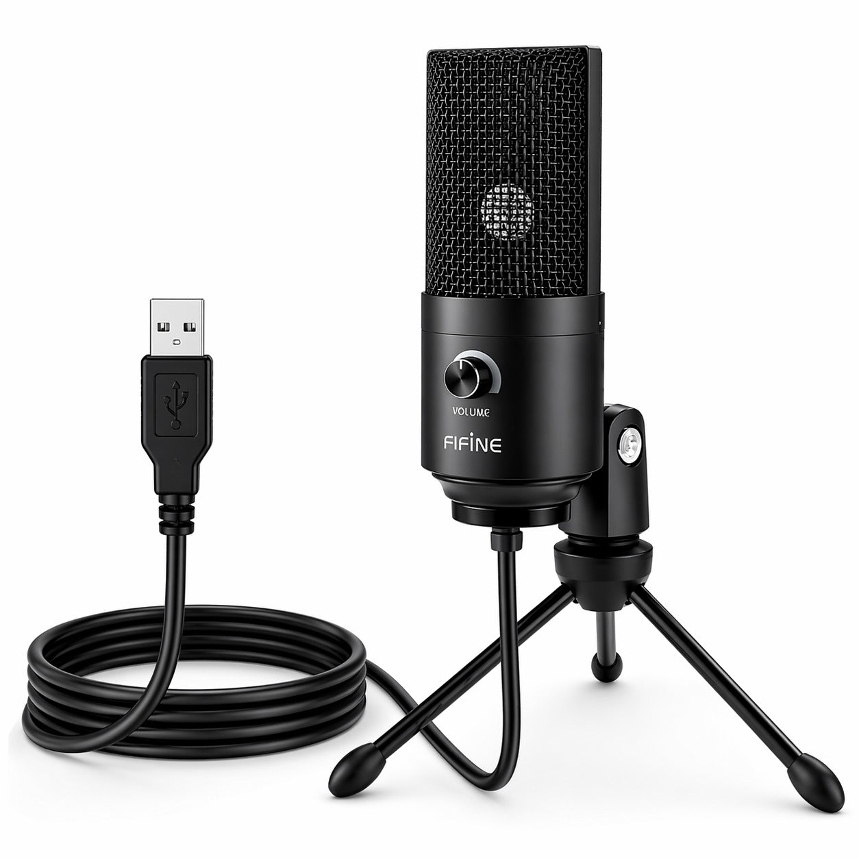 Micrófono Condensador USB Multiplataformas Fifine K669BK Pro