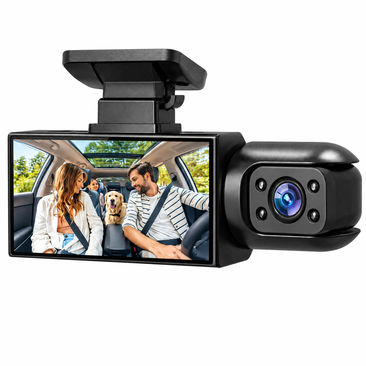 Dashcam Cámara Frontal e Interior con Visión Nocturna FHD
