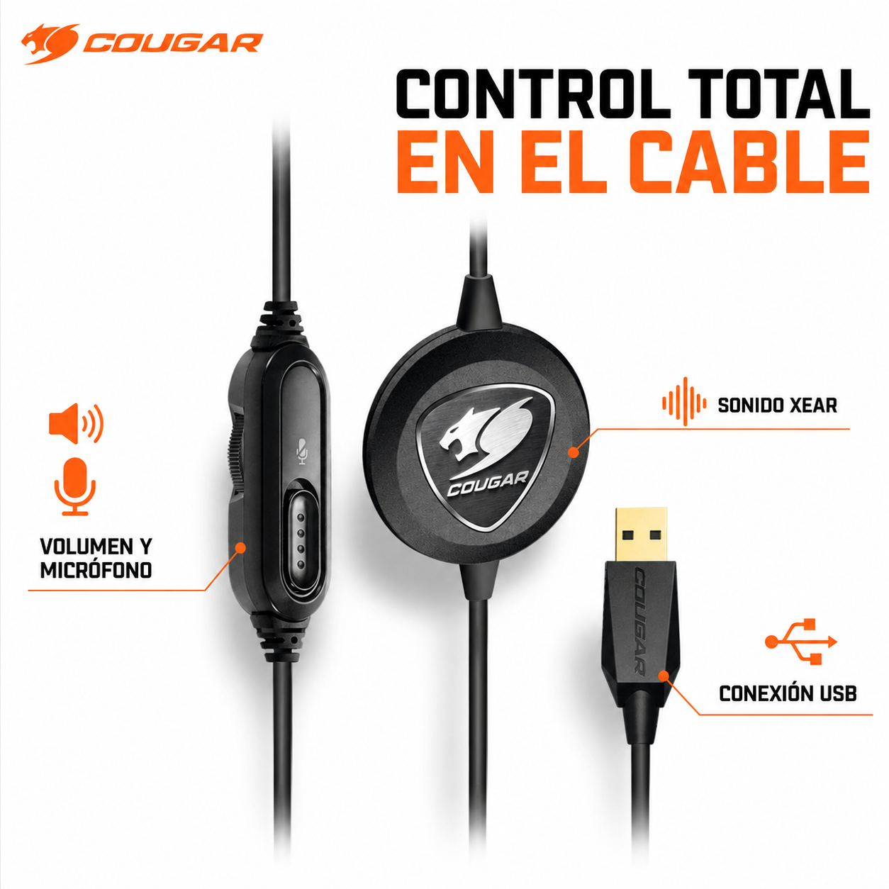 Audifono Cougar Immersa Pro Prix RGB USB 7.1 Multiplataforma
