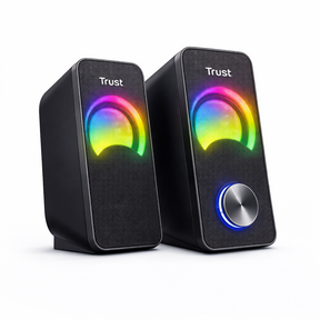 Parlantes USB con Luces RGB de 12W de Escritorio Trust Arys