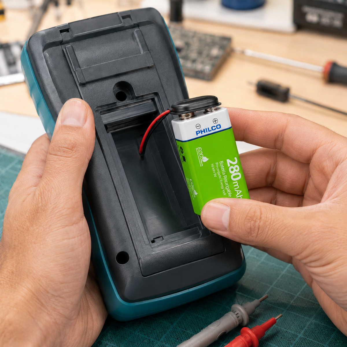 Batería 9V Recargable 280 mAH – Philco Eco Friendly Edition