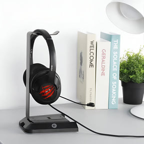 Soporte de Audífonos Full RGB Multimedia 7.1 + Puertos USB