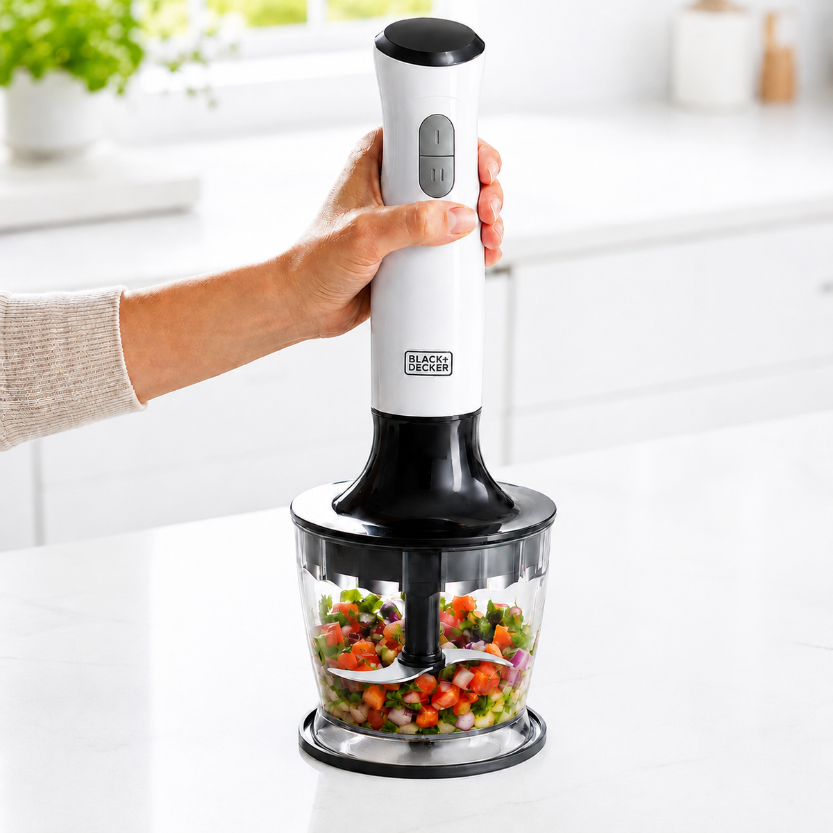 Batidora De Inmersion 3 en 1 Black + Decker 700W HB24710-CL