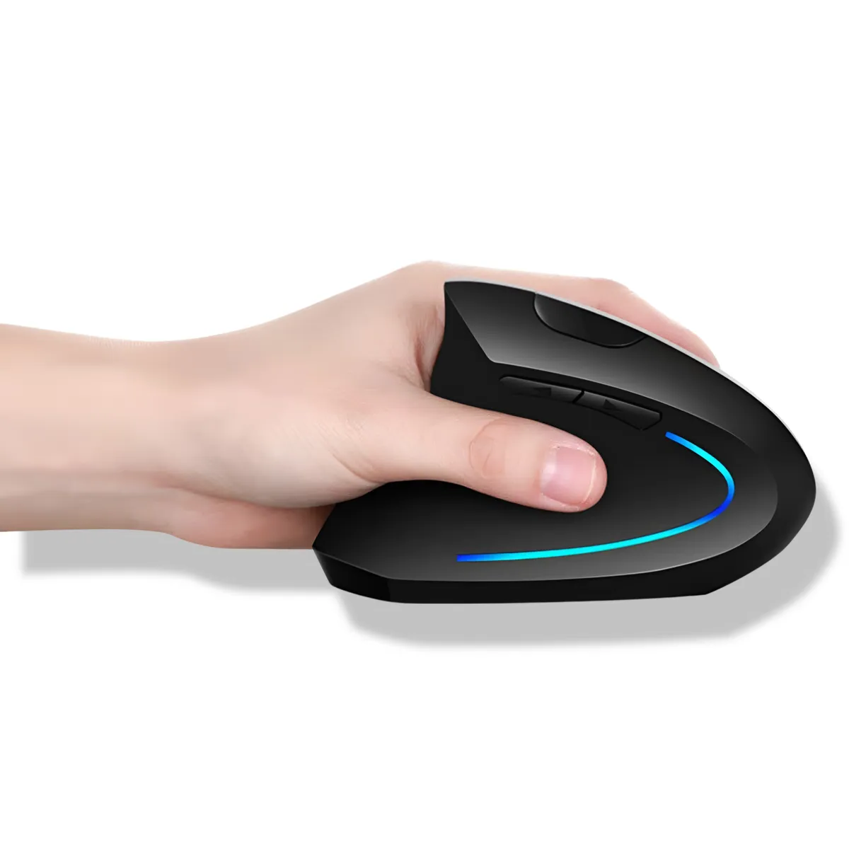 Mouse Ergonómico Vertical Inalámbrico para Zurdos Iluminado