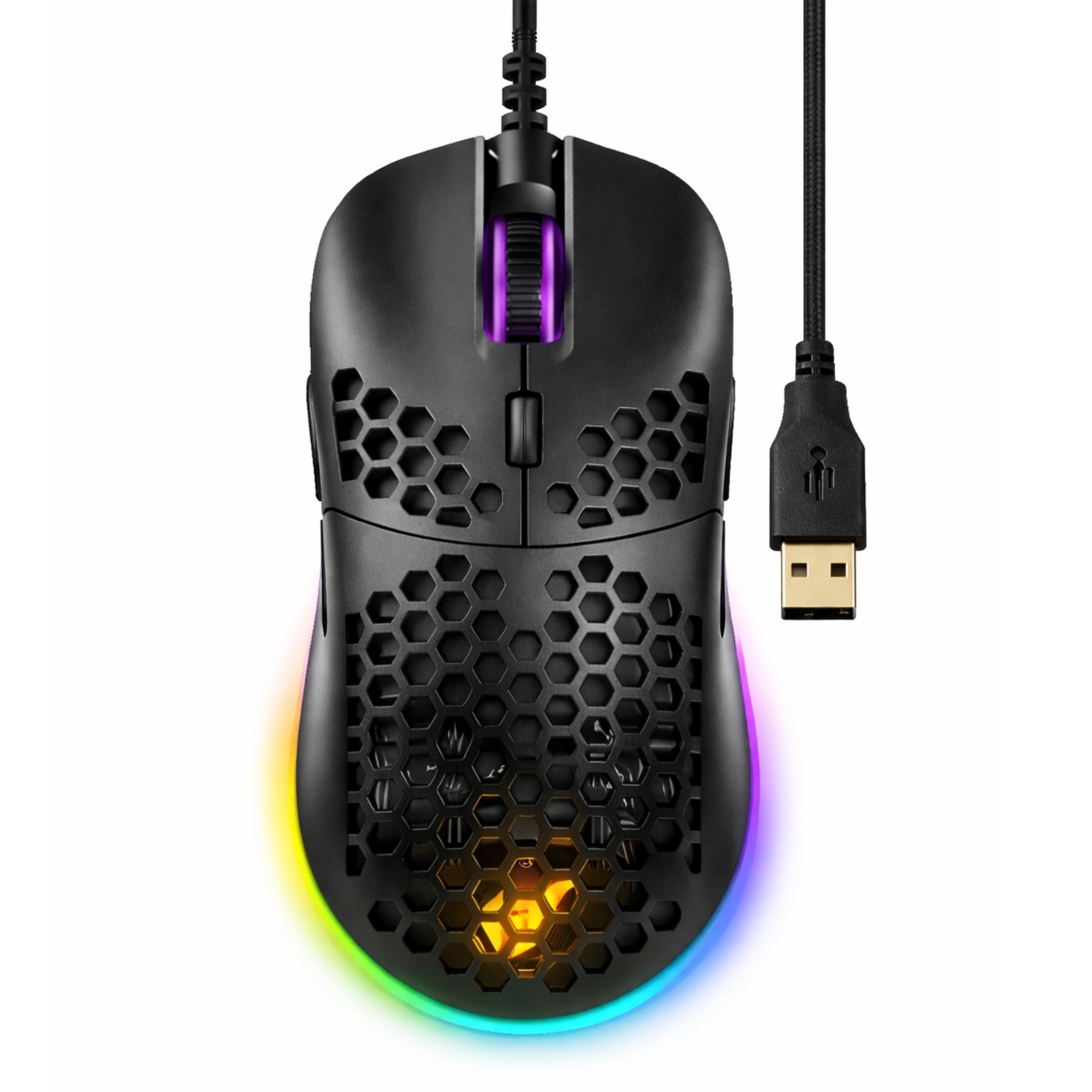 Mouse Gamer DGX Core RGB 7200 DPI Max Ergonómico