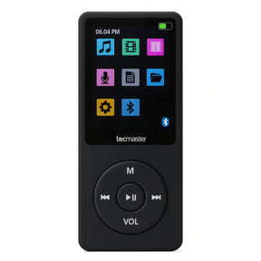 Reproductor MP3 16GB Bluetooth 5.0 Tecmaster TM-300523 Negro