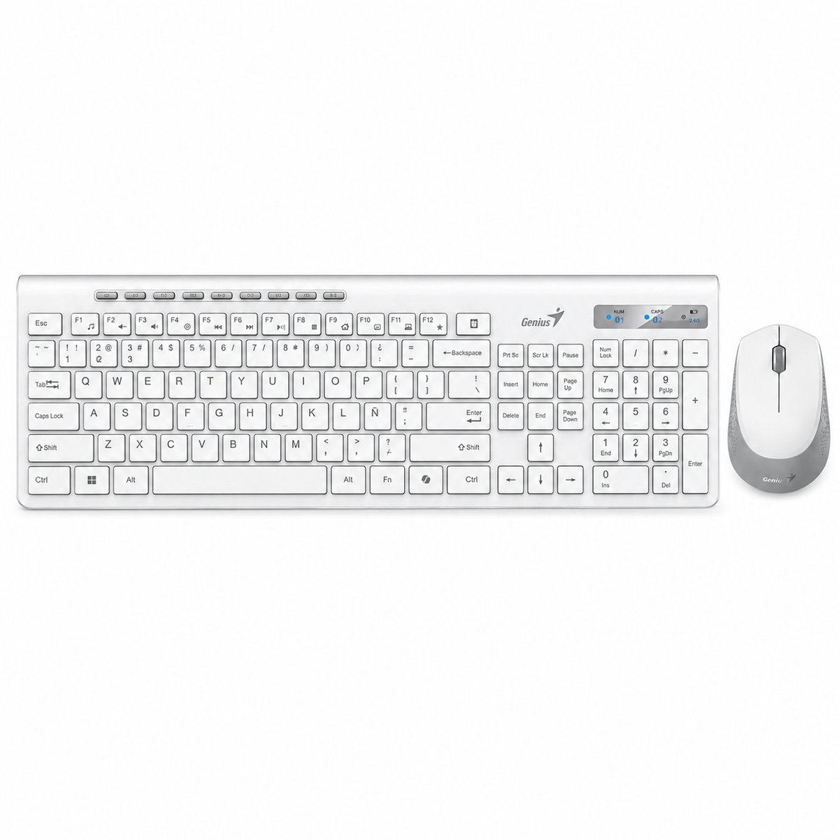 Teclado y Mouse Dual Wireless Bluetooth  + USB 2G Copilot AI