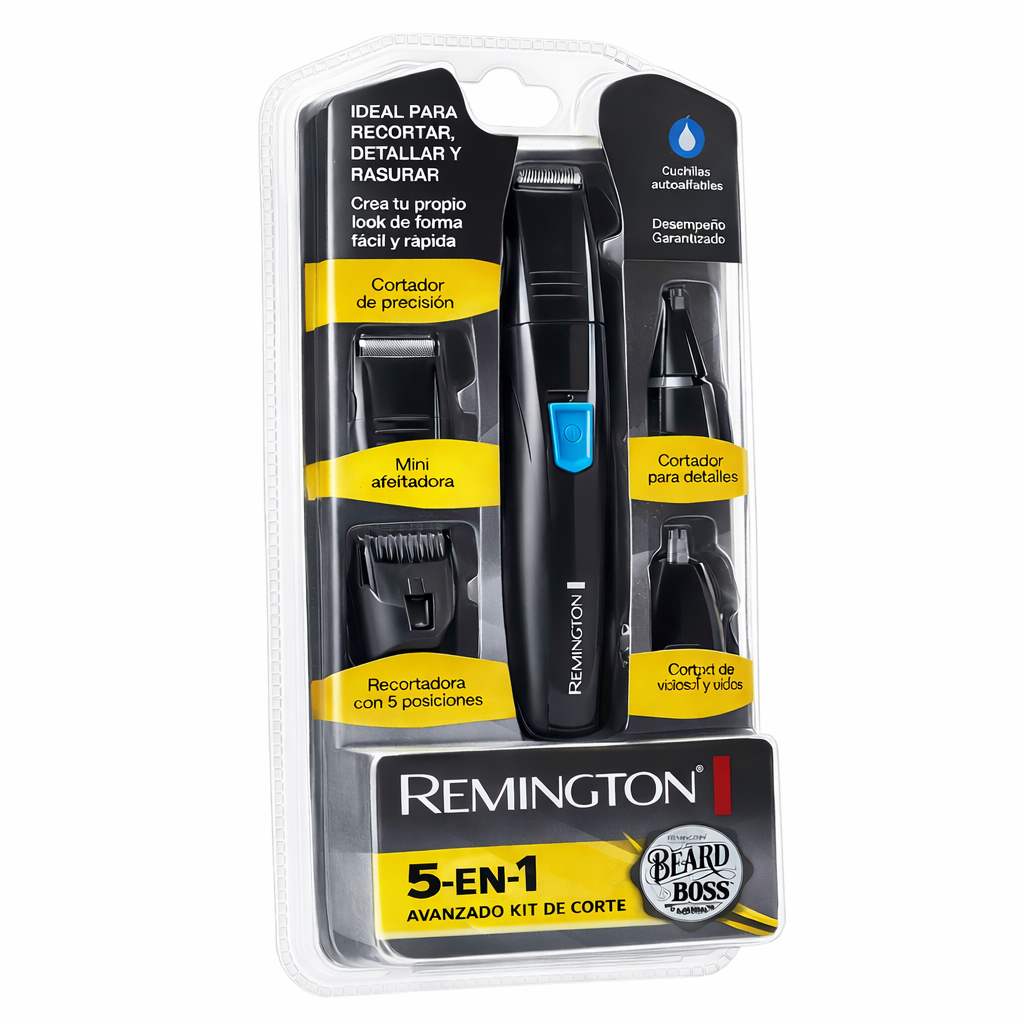 Kit Cortador de Bello Facial Remington 5x1 PG-181 Multiusos
