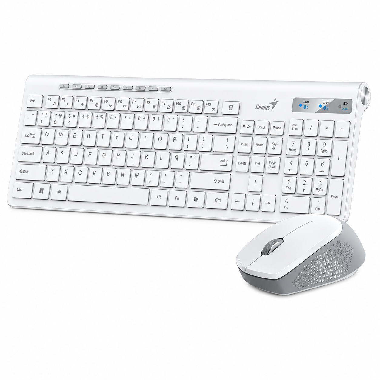 Teclado y Mouse Dual Wireless Bluetooth  + USB 2G Copilot AI