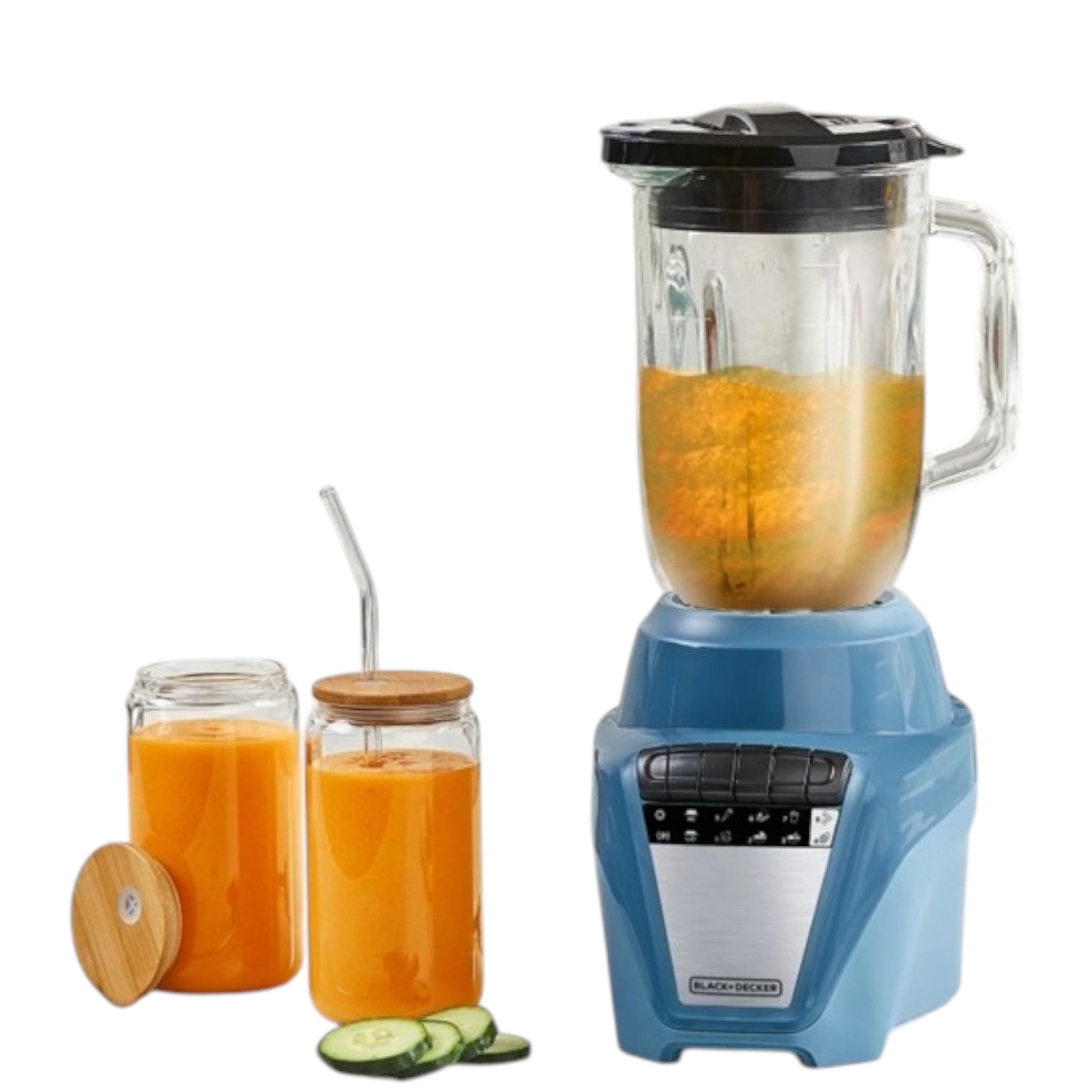Licuadora Black+Decker 700W Vaso de Vidrio 1.5L Calipso