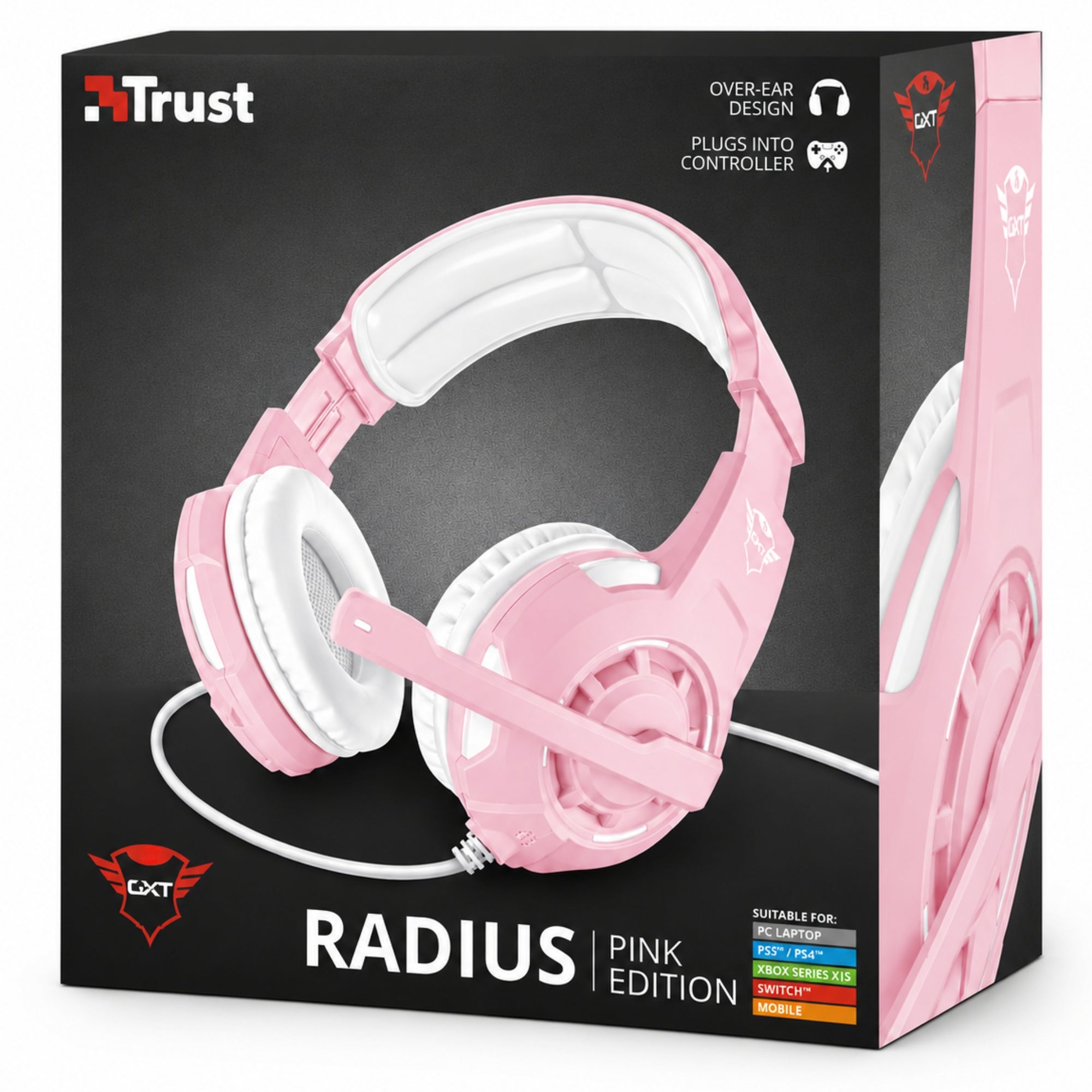 Audifonos Gamer Rosados Trust Radius Gxt 310 Multiplataformas