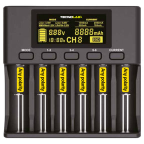 Cargador de Pilas Universal Carga Rápida para 6 Pilas TL110