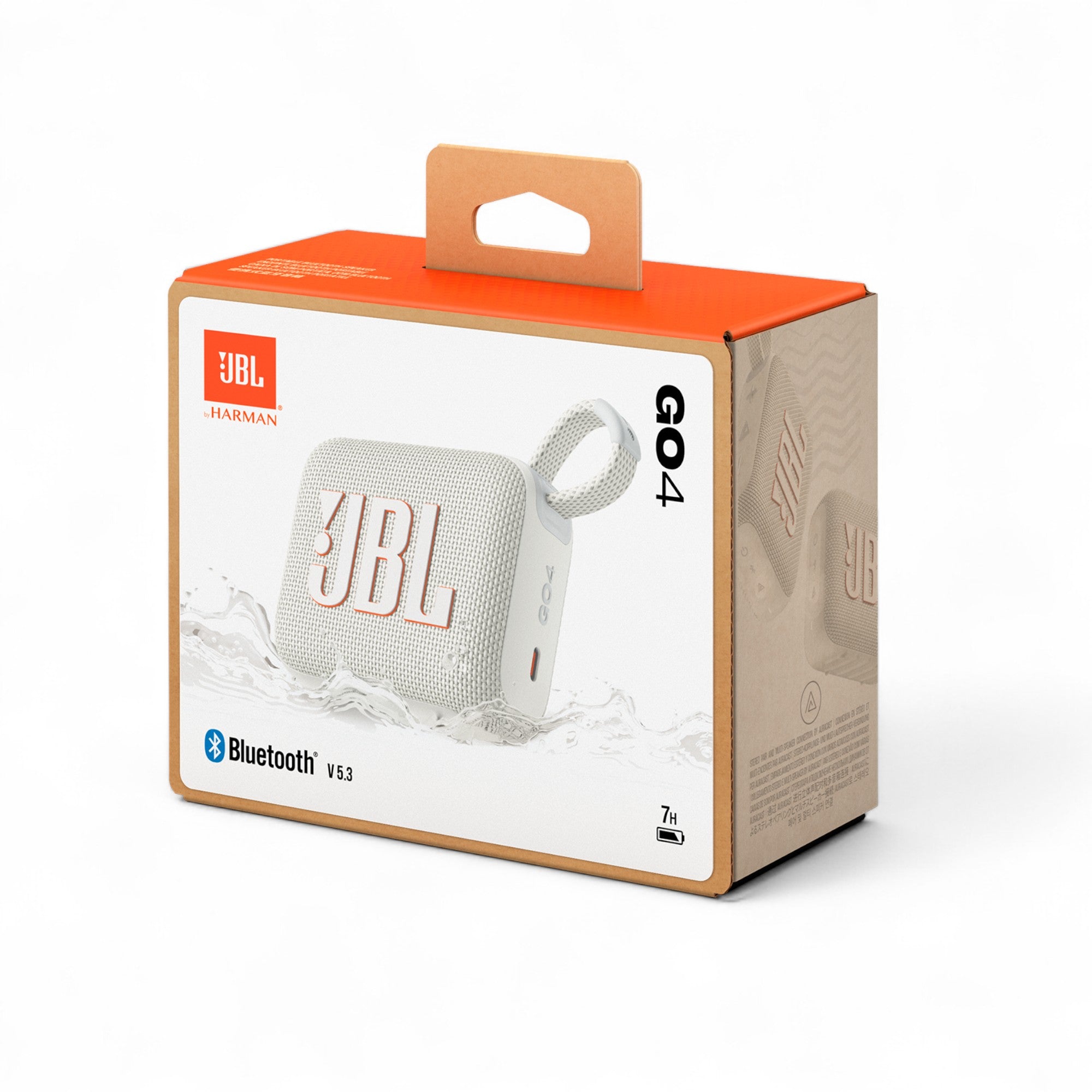 Parlante Portátil JBL GO 4 White Bluetooth 5 Waterproof IP67