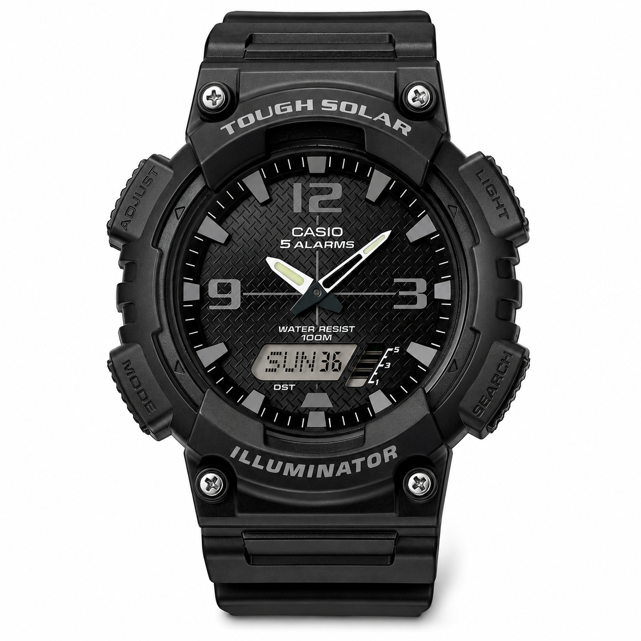 Reloj Casio Solar de Hombre AQ-S810W-1A2VDF Sport Line Black