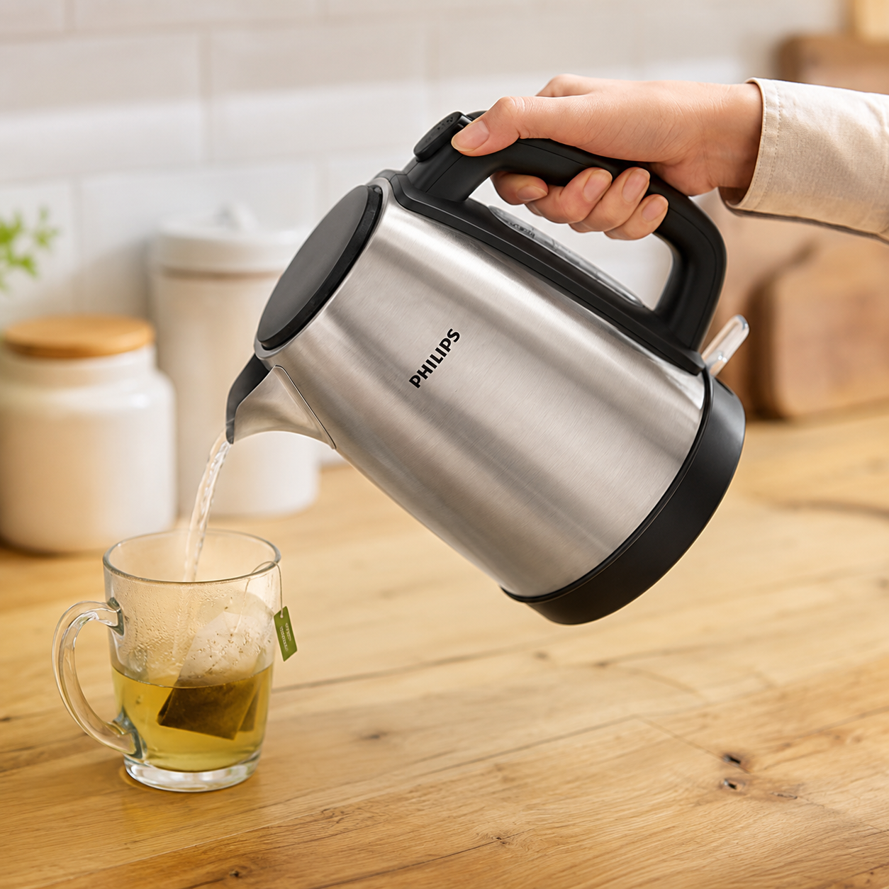 Hervidor Philips  1.7L Acero Inoxidable Base Giratoria 360°