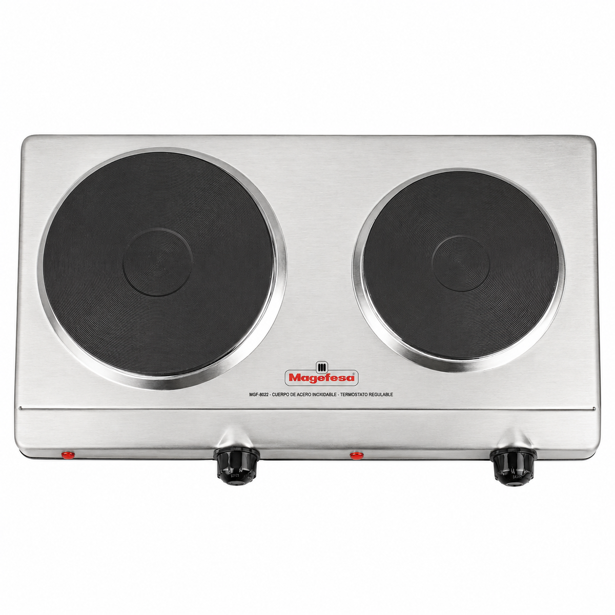 Cocina Encimera Eléctrica Magefesa MGF8022 Dinamic Inox Dual