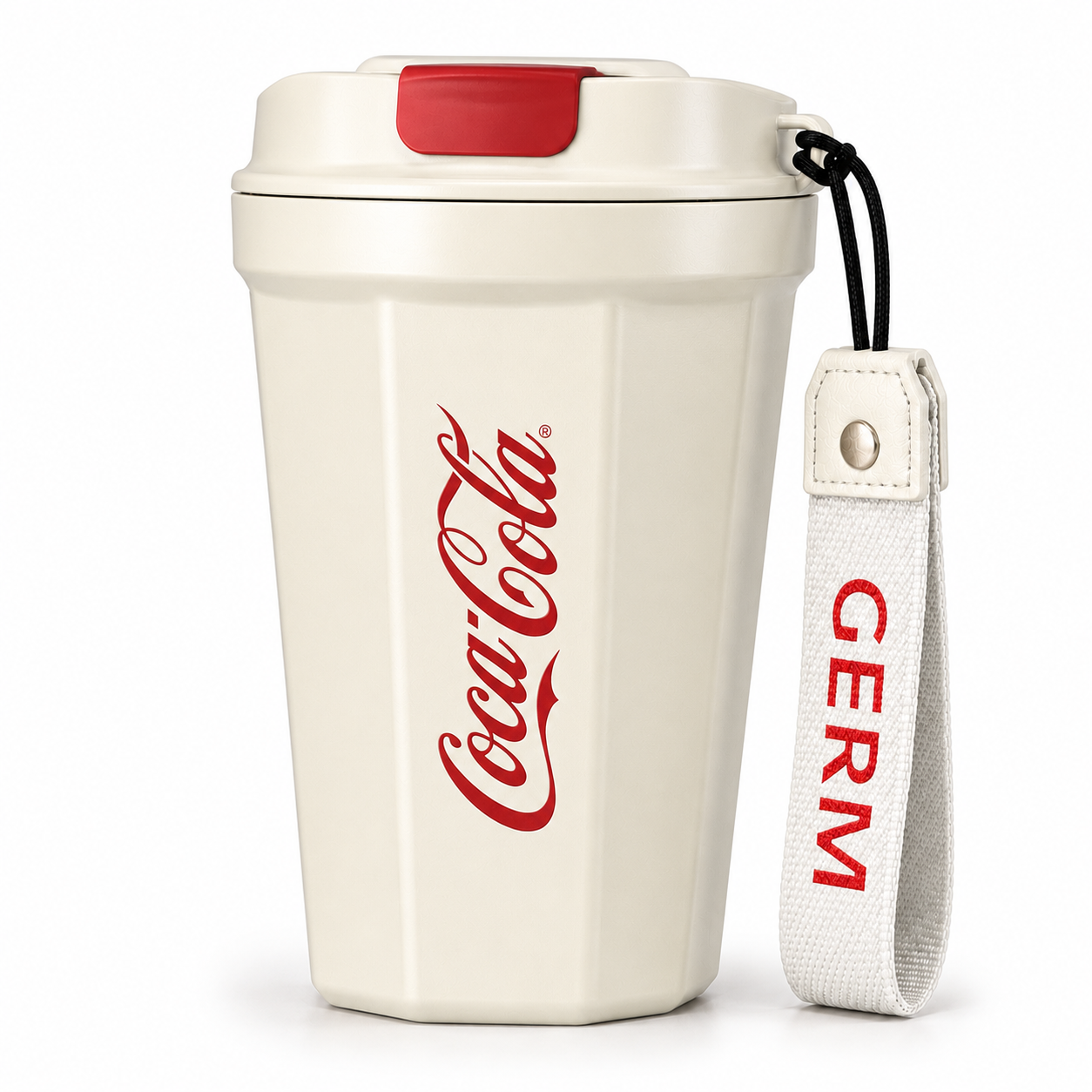 Vaso Termico MUG Germ Coca-Cola Acero Inoxidable 390ML White