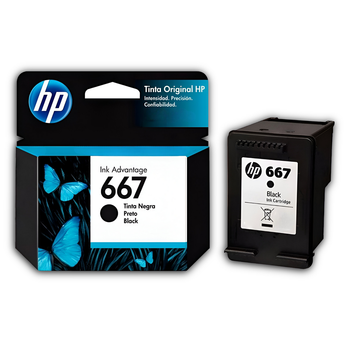 Tinta HP 667 Negra Cartridge Original 3YM79AL 2 ML Black