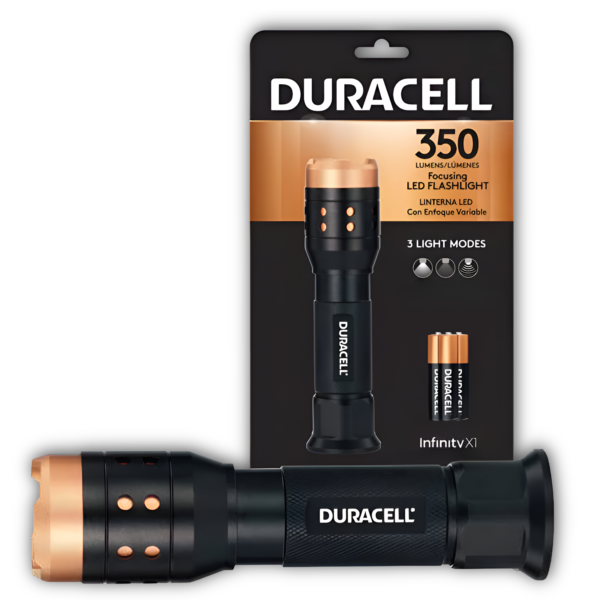 Linterna Duracell Focusing Infinity X1 de 350 Lumenes LED