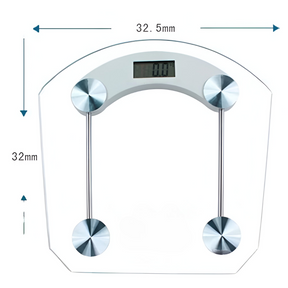 Bascula Digital de Vidrio Templado 180KG Max WS36T