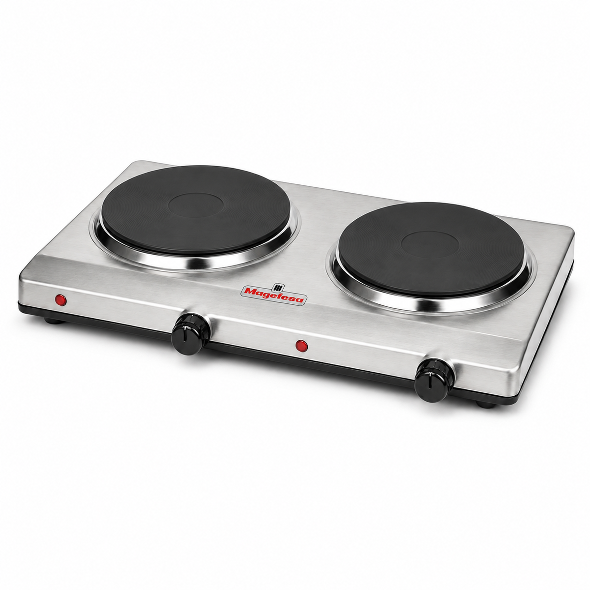 Cocina Encimera Eléctrica Magefesa MGF8022 Dinamic Inox Dual