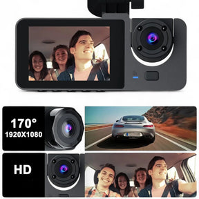 Dashcam FHD Con Visión Nocturna Dual Cámara - DVR Automotriz