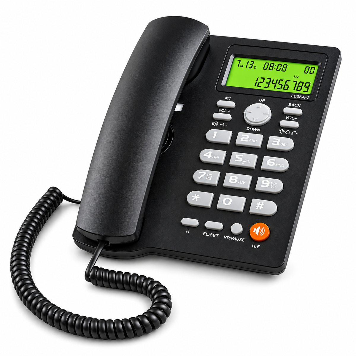 Teléfono De Red Fija Uniden Con Manos Libre Sobre Mesa 7413