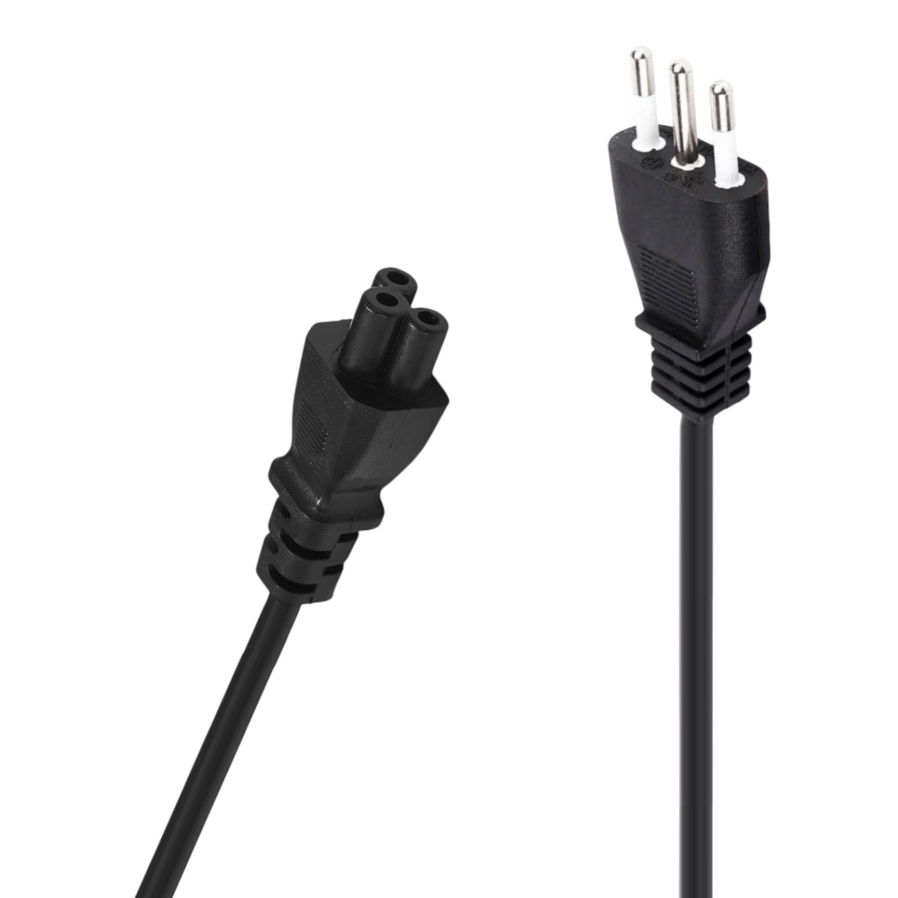 Cable de Poder Tipo Trébol 1.8 MT Reforzado 220V / 3 PIN