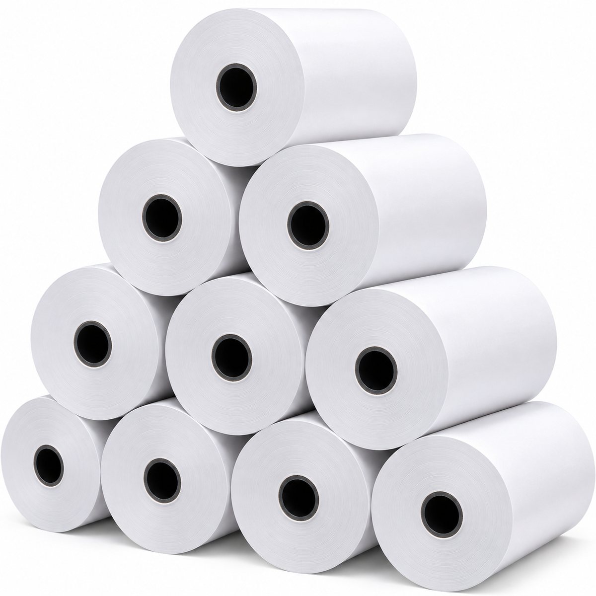 Pack de 10 Rollos Térmicos 57mmx30mm Estándar Maquinas POS