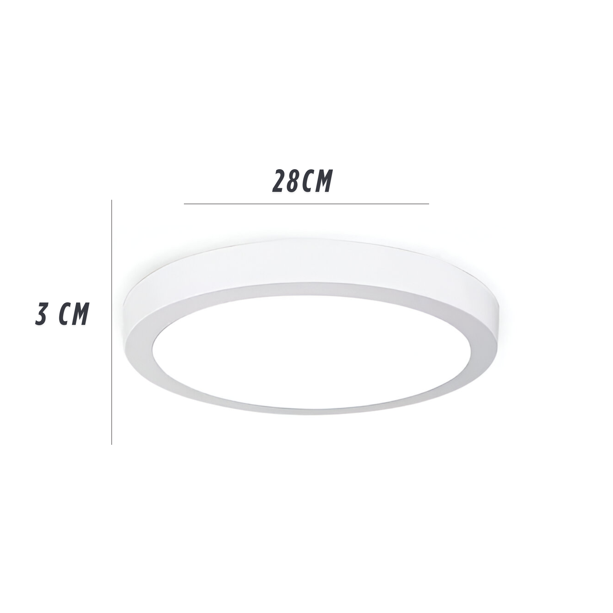 Plafon LED Sobrepuesto Logic 24W Luz Fria Blacklight 1920LM