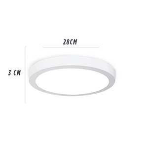 Plafon LED Sobrepuesto Logic 24W Luz Fria Blacklight 1920LM