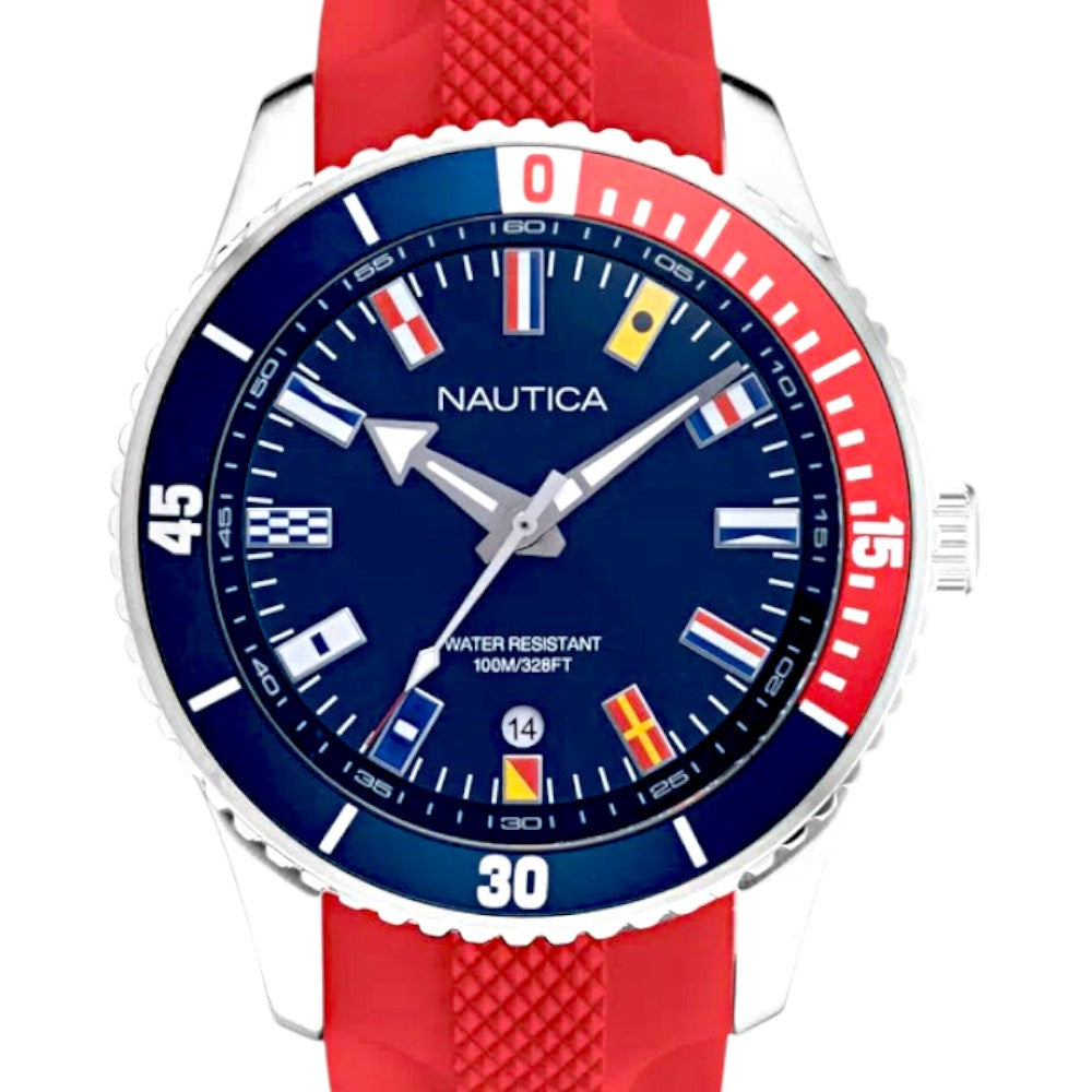 Reloj Nautica Hombre Deluxe Edition Nappbs038 Doble Correa
