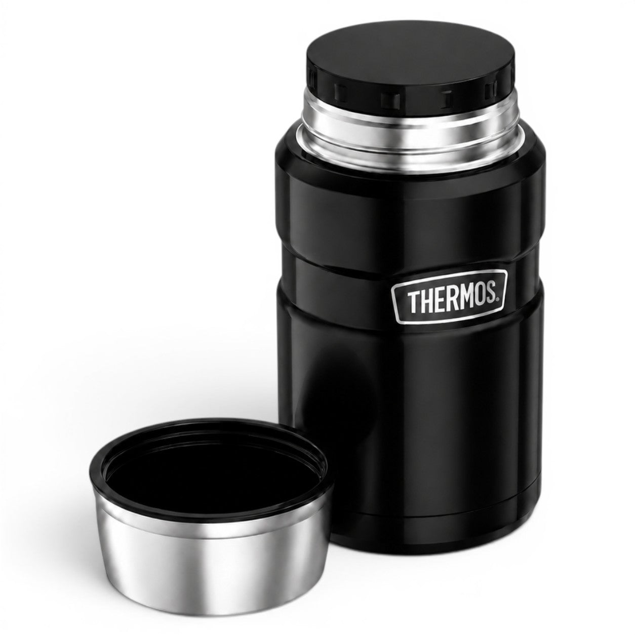Termo de Comida Premium Inox Thermos King  470ML Negro