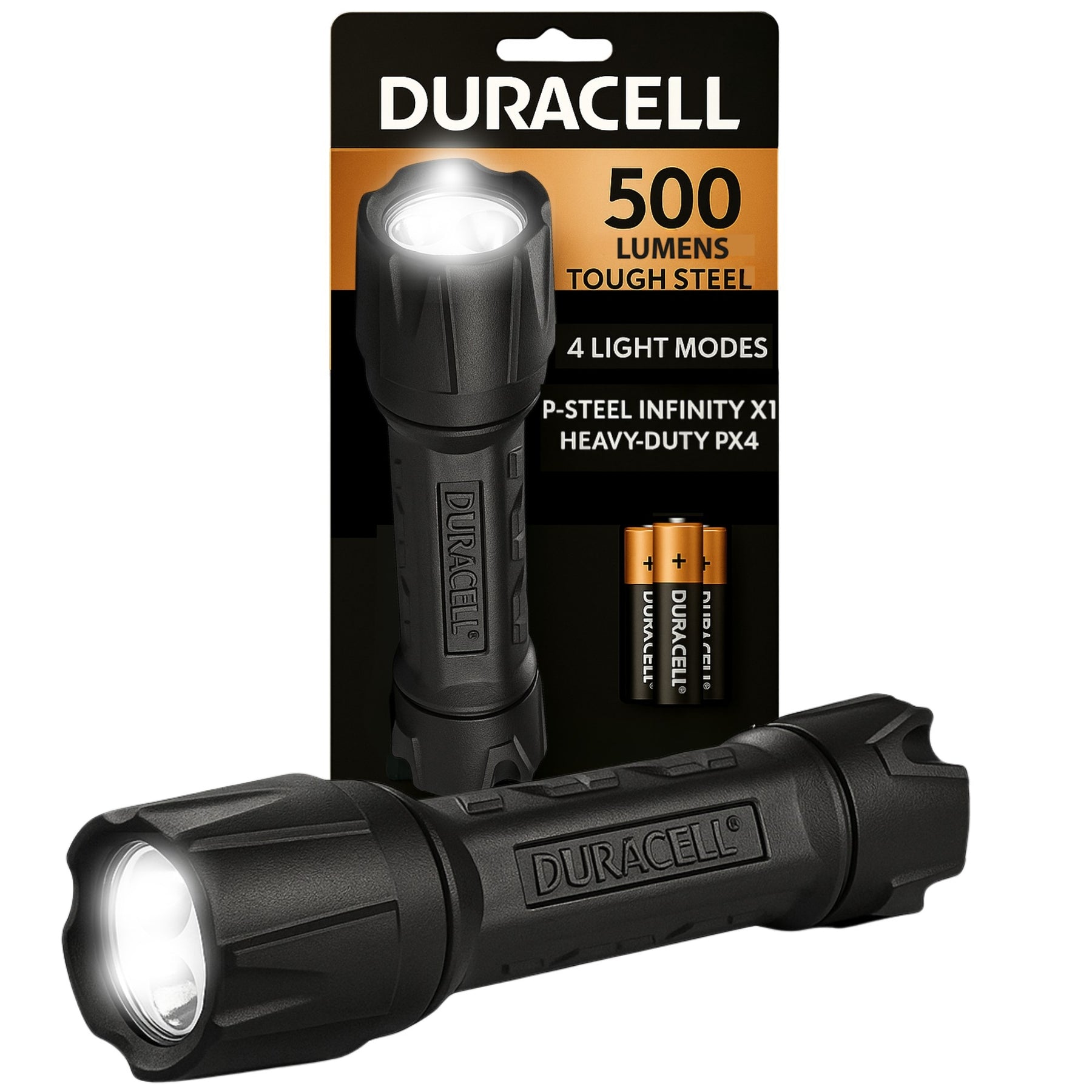 Linterna Duracell P-Steel Infinity X1 De 500 Lumenes Led Ipx4